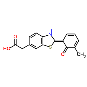 2-(2-Hydroxy-3-methylphenyl)-6-benzothiazoleacetic acidStructure,36782-41-9Structure 2-(2-Hydroxy-3-methylphenyl)-6-benzothiazoleacetic acid Structure,36782-41-9Structure
