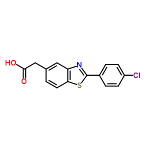 2-(4-Chlorophenyl)-5-benzothiazoleacetic acidStructure,36782-49-7Structure 2-(4-Chlorophenyl)-5-benzothiazoleacetic acid Structure,36782-49-7Structure