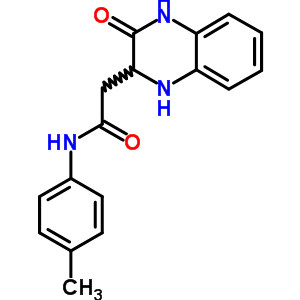 2-(3-氧代-1,2,3,4-四氫喹噁啉-2-基)-N-對甲苯乙酰胺結構式_36932-41-9結構式