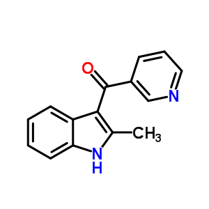 Methanone, (2-methyl-1h-indol-3-yl)-3-pyridinyl-Structure,37128-50-0Structure Methanone, (2-methyl-1h-indol-3-yl)-3-pyridinyl- Structure,37128-50-0Structure