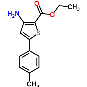 Ethyl 3-amino-5-(4-methylphenyl)thiophene-2-carboxylateStructure,37572-22-8Structure Ethyl 3-amino-5-(4-methylphenyl)thiophene-2-carboxylate Structure,37572-22-8Structure