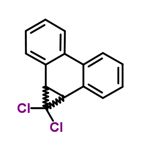 1,1-二氯-1a,9b-二氫-1H-環(huán)丙(l)菲結(jié)構(gòu)式_37608-29-0結(jié)構(gòu)式