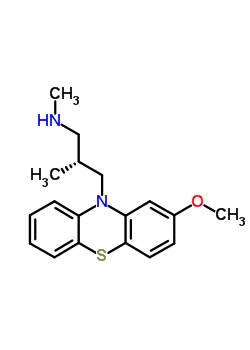 (2R)-3-(2-甲氧基吩噻嗪-10-基)-N,2-二甲基丙烷-1-胺結(jié)構(gòu)式_37819-98-0結(jié)構(gòu)式