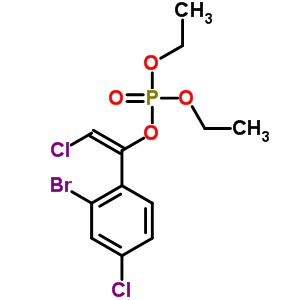 1-(2-Bromo-4-chlorophenyl)-2-chloroethenyl diethyl phosphateStructure,37913-80-7Structure 1-(2-Bromo-4-chlorophenyl)-2-chloroethenyl diethyl phosphate Structure,37913-80-7Structure