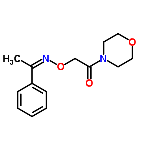 Acetophenone o-(morpholinocarbonylmethyl)oximeStructure,38063-84-2Structure Acetophenone o-(morpholinocarbonylmethyl)oxime Structure,38063-84-2Structure