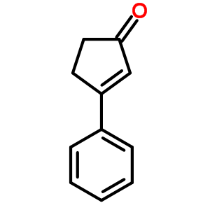 3-Phenyl-cyclopent-2-enone Structure,3810-26-2Structure
