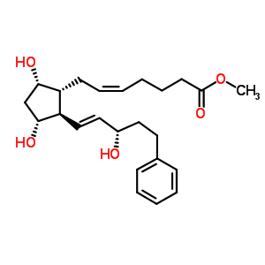(Z)-7-[(1r,2r,3r,5s)-3,5-二羥基-2-((e)-(s)-3-羥基-5-苯基-1-戊烯)-環(huán)戊基]-5-庚烯酸甲酯結構式_38315-47-8結構式