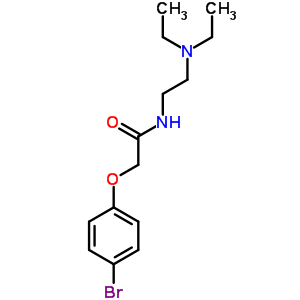 2-(P-bromophenoxy)-n-(2-(diethylamino)ethyl)acetamideStructure,38521-23-2Structure 2-(P-bromophenoxy)-n-(2-(diethylamino)ethyl)acetamide Structure,38521-23-2Structure