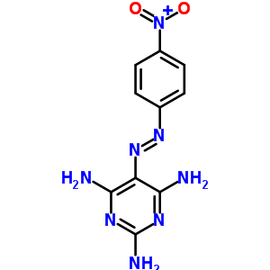 5-(4-Nitrophenyl)diazenylpyrimidine-2,4,6-triamineStructure,38522-19-9Structure 5-(4-Nitrophenyl)diazenylpyrimidine-2,4,6-triamine Structure,38522-19-9Structure