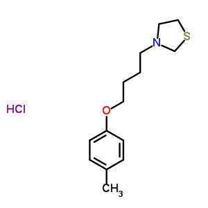 3-(4-(P-tolyloxy)butyl)thiazolidine hydrochlorideStructure,38920-92-2Structure 3-(4-(P-tolyloxy)butyl)thiazolidine hydrochloride Structure,38920-92-2Structure