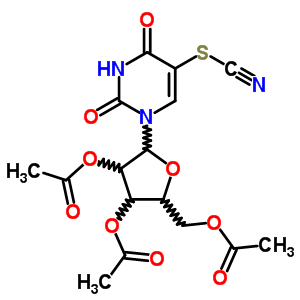 (9CI)-5-硫代氰?；?尿苷 2,3,5-三乙酸酯結(jié)構(gòu)式_38927-33-2結(jié)構(gòu)式