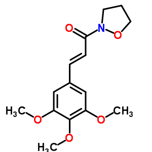 2-[1-氧代-3-(3,4,5-三甲氧基苯基)-2-丙烯基]四氫異噁唑結(jié)構(gòu)式_38943-47-4結(jié)構(gòu)式