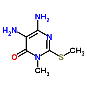5,6-Diamino-3-methyl-2-methylthio-4(3h)pyrimidinoneStructure,39008-28-1Structure 5,6-Diamino-3-methyl-2-methylthio-4(3h)pyrimidinone Structure,39008-28-1Structure