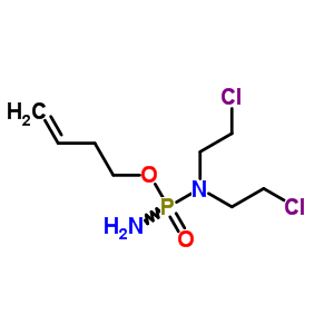 O-(3-丁烯基)-N,N-二(2-氯乙基)磷二酰胺結(jié)構(gòu)式_39800-29-8結(jié)構(gòu)式
