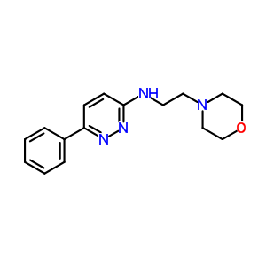 N-(2-morpholin-4-ylethyl)-6-phenyl-pyridazin-3-amineStructure,40064-52-6Structure N-(2-morpholin-4-ylethyl)-6-phenyl-pyridazin-3-amine Structure,40064-52-6Structure