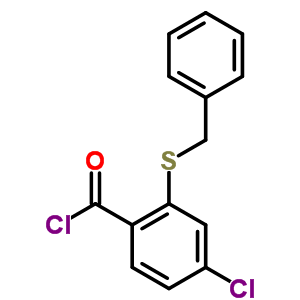 2-(Benzylthio)-4-chlorobenzoic acid chlorideStructure,40183-55-9Structure 2-(Benzylthio)-4-chlorobenzoic acid chloride Structure,40183-55-9Structure