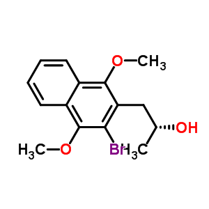 (R)-1-(3-bromo-1,4-dimethoxy-naphthalen-2-yl)-propan-2-olStructure,404909-82-6Structure (R)-1-(3-bromo-1,4-dimethoxy-naphthalen-2-yl)-propan-2-ol Structure,404909-82-6Structure