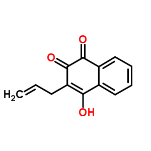 1,4-Naphthalenedione,2-hydroxy-3-(2-propen-1-yl)-Structure,40815-76-7Structure 1,4-Naphthalenedione,2-hydroxy-3-(2-propen-1-yl)- Structure,40815-76-7Structure