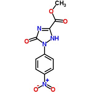 Methyl 1-(4-nitrophenyl)-5-oxo-2,5-dihydro-1h-1,2,4-triazole-3-carboxylateStructure,412314-66-0Structure Methyl 1-(4-nitrophenyl)-5-oxo-2,5-dihydro-1h-1,2,4-triazole-3-carboxylate Structure,412314-66-0Structure
