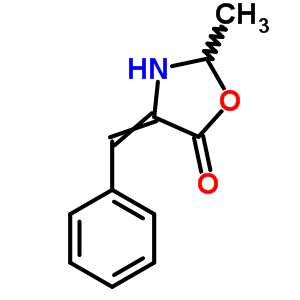 2-甲基-4-(苯基亞甲基)-5-噁唑烷酮結(jié)構式_41537-73-9結(jié)構式