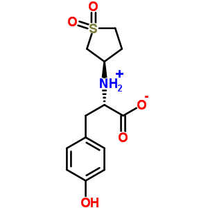 2-(1,1-二氧代四氫-1lambda*6*-噻吩-3-氨基)-3-(4-羥基苯基)丙酸結(jié)構(gòu)式_415919-39-0結(jié)構(gòu)式