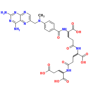 L-glutamic acid, n-(n-(4-(((2,4-diamino-6-pteridinyl)methyl)methyl-Structure,41600-14-0Structure L-glutamic acid, n-(n-(4-(((2,4-diamino-6-pteridinyl)methyl)methyl- Structure,41600-14-0Structure