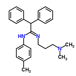 N-(3-二甲基氨基丙基)-n-(4-甲基苯基)-2,2-二苯基-乙脒結(jié)構(gòu)式_4172-73-0結(jié)構(gòu)式