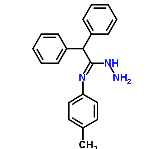 N-amino-n-(4-methylphenyl)-2,2-diphenyl-ethanimidamideStructure,4172-88-7Structure N-amino-n-(4-methylphenyl)-2,2-diphenyl-ethanimidamide Structure,4172-88-7Structure
