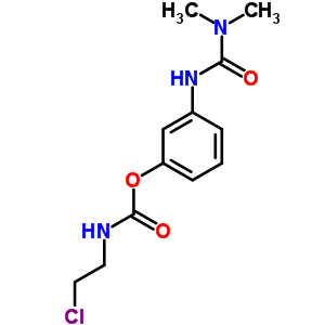 (9CI)-(2-氯乙基)-氨基甲酸 3-[[(二甲基氨基)羰基]氨基]苯酯結(jié)構(gòu)式_42865-12-3結(jié)構(gòu)式