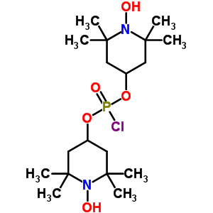 4-[氯-[(1-羥基-2,2,6,6-四甲基-4-哌啶)氧基]膦]氧基-1-羥基-2,2,6,6-四甲基-哌啶結(jié)構(gòu)式_43143-25-5結(jié)構(gòu)式