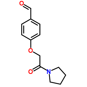 4-(2-氧代-2-吡咯烷-1-基-乙氧基)-苯甲醛結(jié)構(gòu)式_438229-79-9結(jié)構(gòu)式