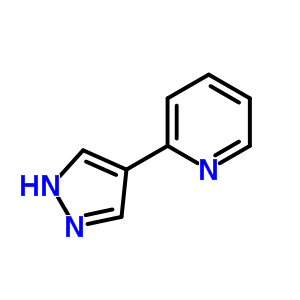2-(1H-吡唑-4-基)吡啶結(jié)構(gòu)式_439106-75-9結(jié)構(gòu)式