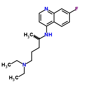 1,4-Pentanediamine,n1,n1-diethyl-n4-(7-fluoro-4-quinolinyl)-Structure,442-96-6Structure 1,4-Pentanediamine,n1,n1-diethyl-n4-(7-fluoro-4-quinolinyl)- Structure,442-96-6Structure