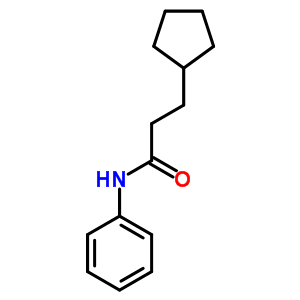 3-Cyclopentyl-n-phenyl-propanamideStructure,4500-28-1Structure 3-Cyclopentyl-n-phenyl-propanamide Structure,4500-28-1Structure
