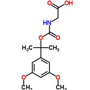 N-[[1-(3,5-二甲氧基l苯基)-1-甲基乙氧基]羰基]-甘氨酸結(jié)構(gòu)式_47121-49-3結(jié)構(gòu)式