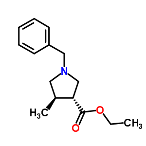 Trans-1-benzyl-4-methylpyrrolidine-3-carboxylic acidethylesterStructure,473914-76-0Structure Trans-1-benzyl-4-methylpyrrolidine-3-carboxylic acidethylester Structure,473914-76-0Structure