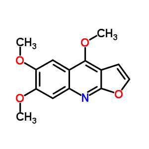 Furo(2,3-b)quinoline, 4,6,7-trimethoxy-Structure,484-08-2Structure Furo(2,3-b)quinoline, 4,6,7-trimethoxy- Structure,484-08-2Structure