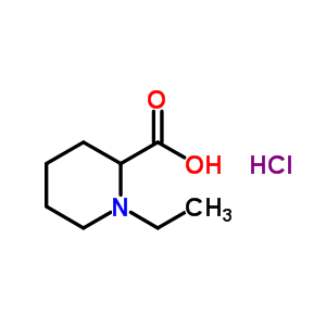 1-乙基哌啶-2-羧酸鹽酸鹽結(jié)構(gòu)式_49538-43-4結(jié)構(gòu)式