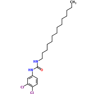 n-(3,4-二氯苯基)-n-十四基-脲結(jié)構(gòu)式_5006-87-1結(jié)構(gòu)式