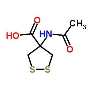 4-Acetamido-1,2-dithiolane-4-carboxylic acidStructure,502145-07-5Structure 4-Acetamido-1,2-dithiolane-4-carboxylic acid Structure,502145-07-5Structure