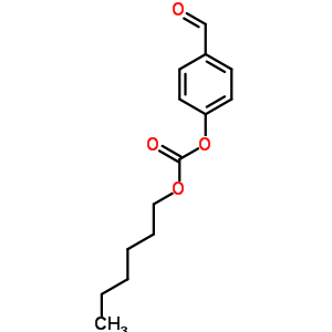 Carbonic acid hexyl 4-formylphenyl esterStructure,50262-58-3Structure Carbonic acid hexyl 4-formylphenyl ester Structure,50262-58-3Structure