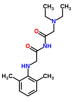 Nα-(N,N-二乙基甘氨酰基)-n-(2,6-二甲基苯基)甘氨酰胺結(jié)構(gòu)式_50333-29-4結(jié)構(gòu)式