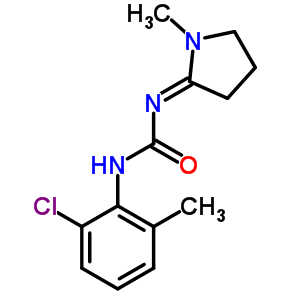 1-(6-Chloro-o-tolyl)-3-(1-methylpyrrolidin-2-ylidene)ureaStructure,50486-90-3Structure 1-(6-Chloro-o-tolyl)-3-(1-methylpyrrolidin-2-ylidene)urea Structure,50486-90-3Structure
