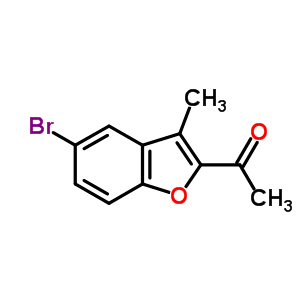 Ethanone, 1-(5-bromo-3-methyl-2-benzofuranyl)-Structure,50638-09-0Structure Ethanone, 1-(5-bromo-3-methyl-2-benzofuranyl)- Structure,50638-09-0Structure