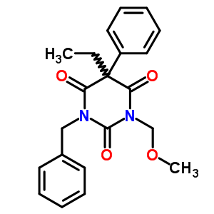 1-Benzyl-5-ethyl-3-(methoxymethyl)-5-phenyl-1,3-diazinane-2,4,6-trioneStructure,50884-87-2Structure 1-Benzyl-5-ethyl-3-(methoxymethyl)-5-phenyl-1,3-diazinane-2,4,6-trione Structure,50884-87-2Structure
