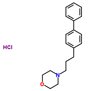 4-(3-(4-Biphenylyl)propyl)morpholine hydrochlorideStructure,50910-37-7Structure 4-(3-(4-Biphenylyl)propyl)morpholine hydrochloride Structure,50910-37-7Structure