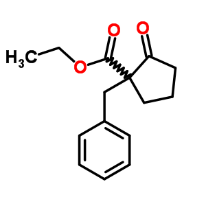 1-芐基-2-氧代-環(huán)戊烷-1-羧酸乙酯結(jié)構(gòu)式_50984-08-2結(jié)構(gòu)式