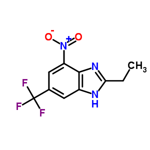 1H-Benzimidazole,2-ethyl -4-nitro-6-(trifluoromethyl )-Structure,51026-15-4Structure 1H-Benzimidazole,2-ethyl -4-nitro-6-(trifluoromethyl )- Structure,51026-15-4Structure