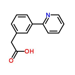 3-(2-吡啶)苯乙酸結(jié)構(gòu)式_51061-68-8結(jié)構(gòu)式
