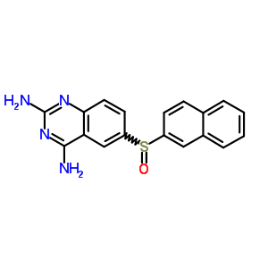 2,4-Quinazolinediamine,6-(2-naphthalenylsulfinyl)-Structure,51123-77-4Structure 2,4-Quinazolinediamine,6-(2-naphthalenylsulfinyl)- Structure,51123-77-4Structure